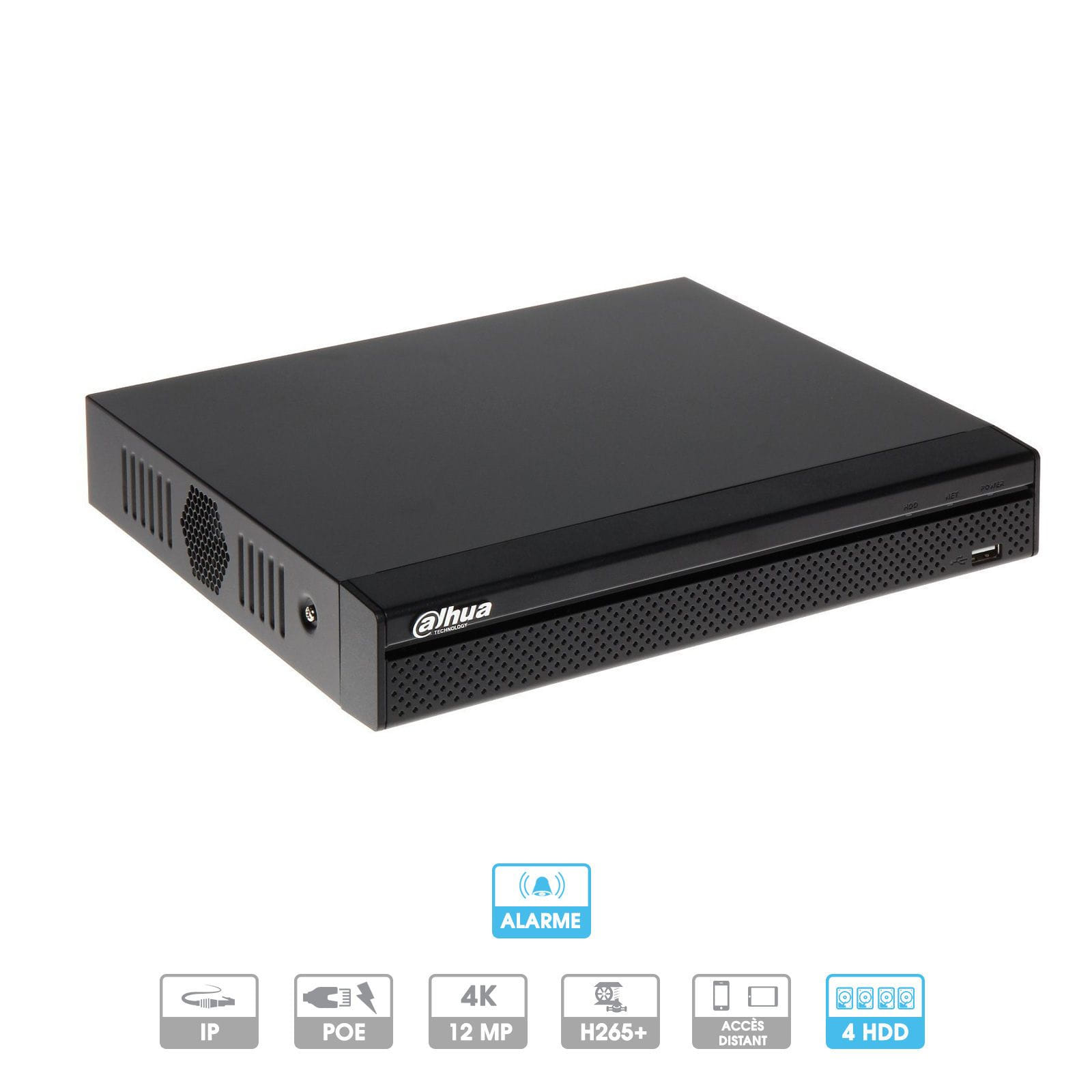 NVR 1080P ONVIF DVR Enregistreur vidéosurveillance 8 camétras ana ou IP 