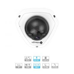 Caméra mini-dôme Milesight | 2 MP | IP PoE | Antivandalisme | Microphone intégré