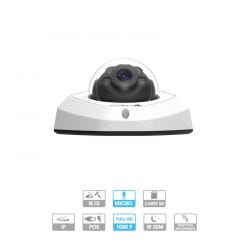 Caméra mini-dôme Milesight | 2 MP | IP PoE | Antivandalisme | Microphone intégré