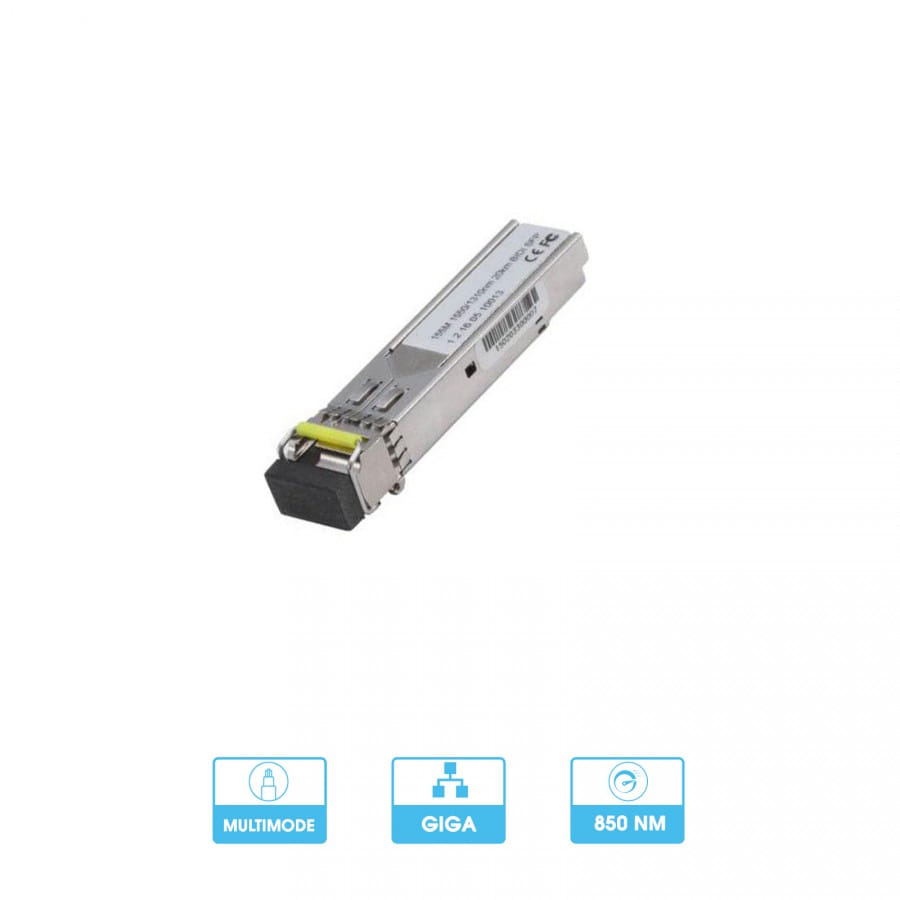 Module fibre optique multimode | Connecteur LC | 1.25Gbps | Bidirectionnel | SFP multimode| Dahua