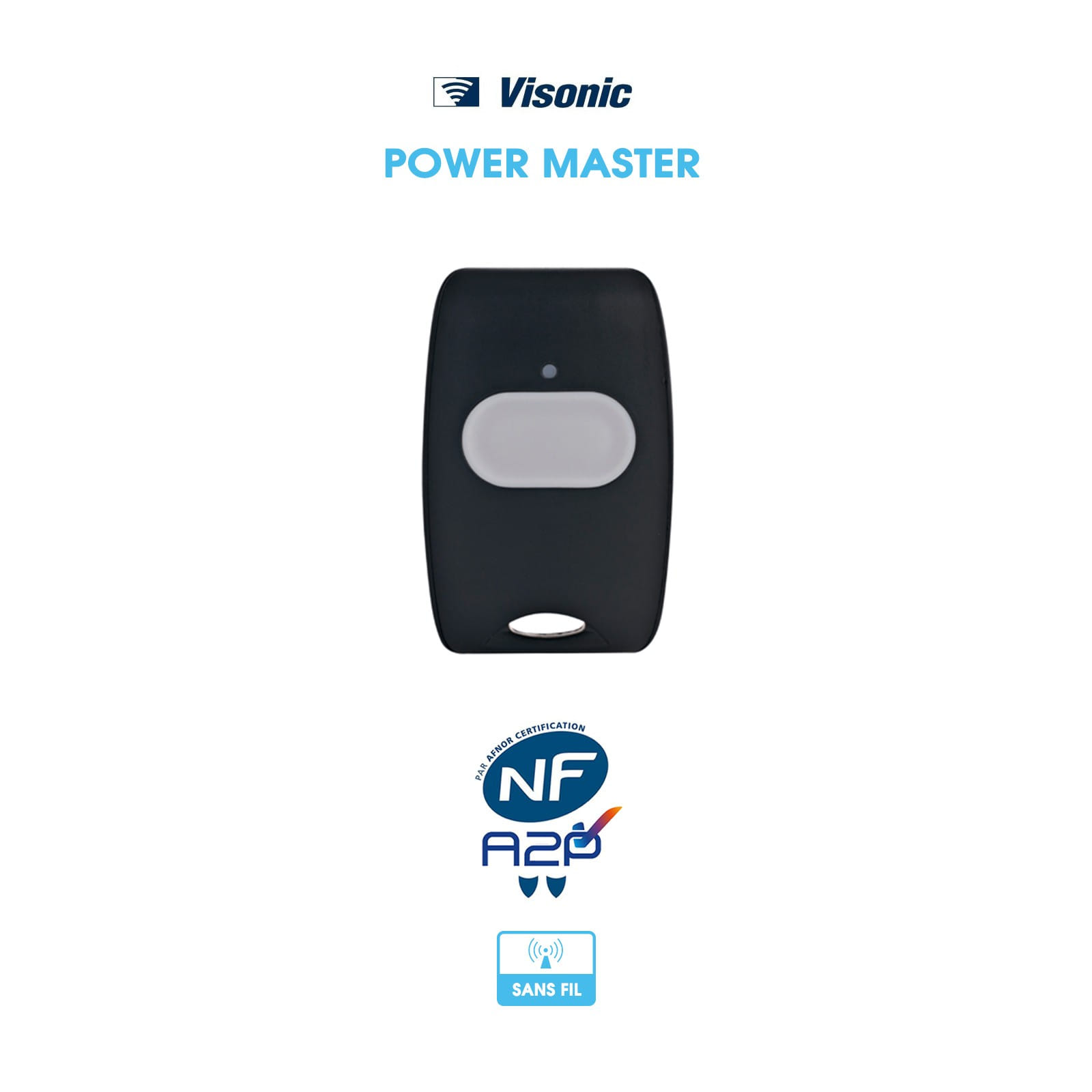 Télécommande d'urgence | Bouton panique 1 bouton | Visonic | Compatible Power Master 30