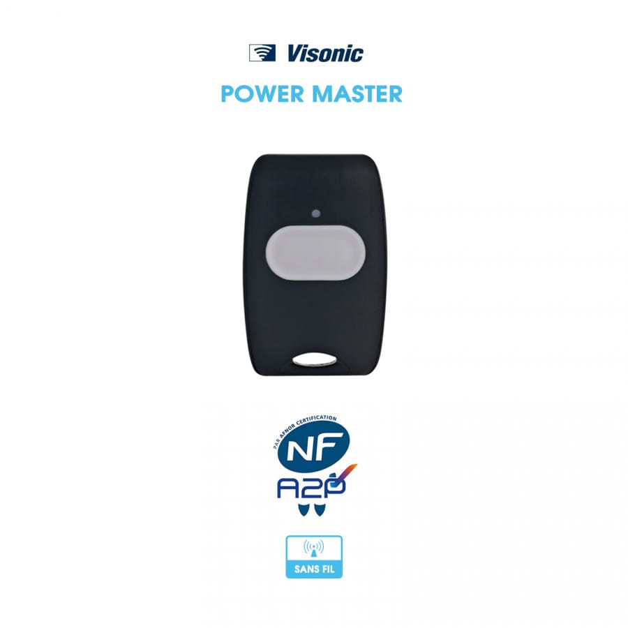 Télécommande d'urgence | Bouton panique 1 bouton | Visonic | Compatible Power Master 30
