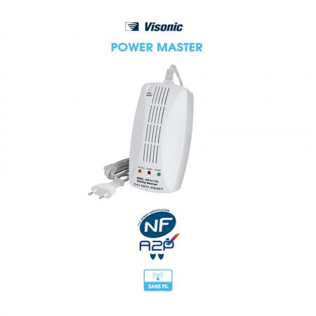 Détecteur de gaz naturel (méthane CH4) sans fil | Visonic | Compatible Power Master 30