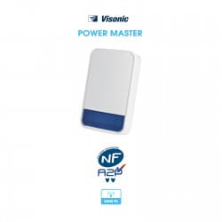 Sirène extérieure sans fil avec flash intégré | Visonic | Compatible Power Master 30