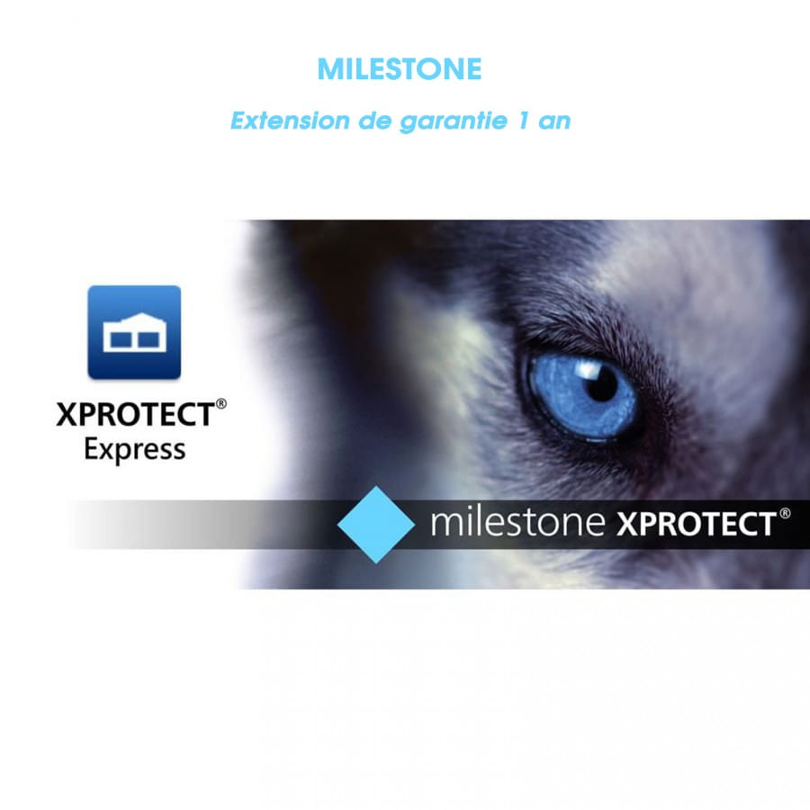 Extension de garantie 1 an | Contrat Care Plus | Milestone Xprotect Express Plus Camera Licence