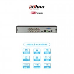 Enregistreur DVR Dahua | WizSense | 8 caméras | HD | 8 MP/4K | Back