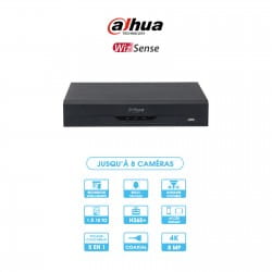 Enregistreur DVR Dahua | WizSense | 8 caméras | HD | 8 MP/4K