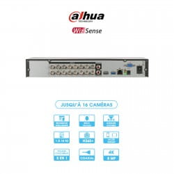 Enregistreur DVR Dahua | WizSense | 16 caméras | HD | 8 MP/4K | Back