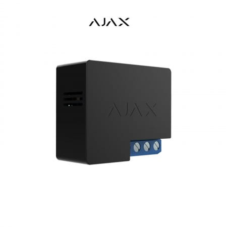 Ajax | Alarme maison sans fil | Relais de faible puissance avec contact sec pour contrôle à distance de l'alimentation