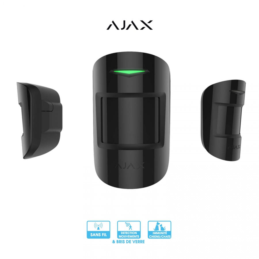 Alarme sans fil Ajax Systems | CombiProtect | Détecteur de mouvements et de bris de vitre intérieur