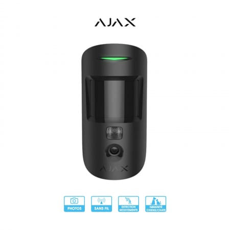 Alarme maison sans fil Ajax Systems | MotionCam | Détecteur de mouvement avec prise de photos