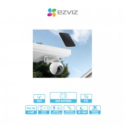 Caméra extérieure motorisée sur batterie Ezviz HB8 | Wifi | 4 MP | Micro avec panneau solaire