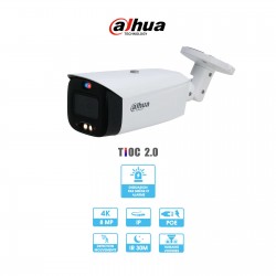 Caméra Dahua WizSense - TiOC 2.0 | Tube | 8 MP (4K) | IP | Alarme par clignotement lumineux | Différence humain / véhicule