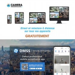 accès à distance aux caméras connectées sur téléphone grâce à l'application DMSS