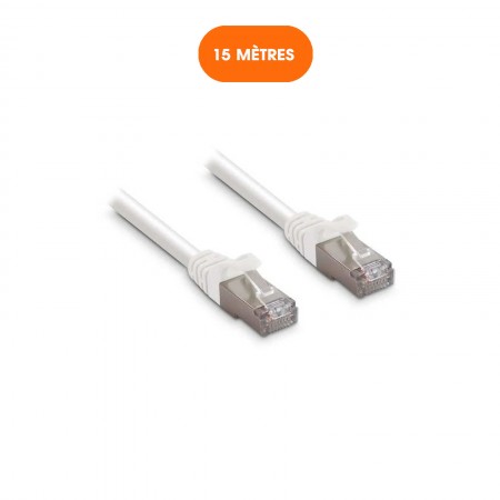 Câble Ethernet RJ45 | 15 mètres | Catégorie 6 FTP