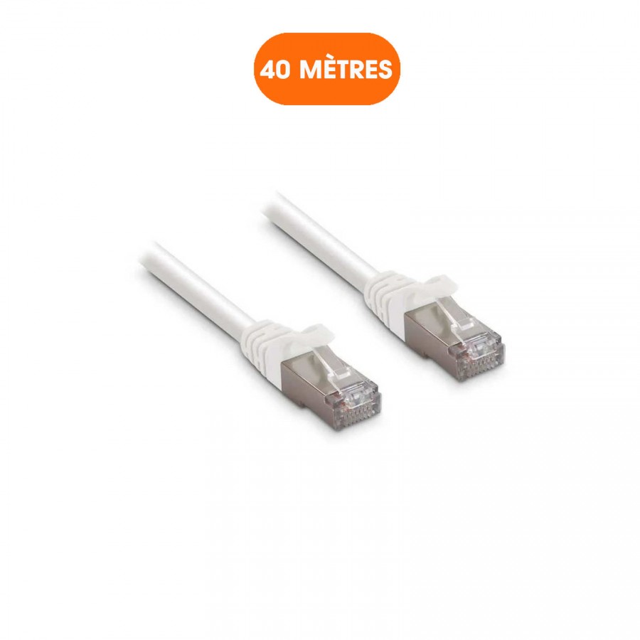 Câble Ethernet RJ45 | 40 mètres | Catégorie 6 FTP