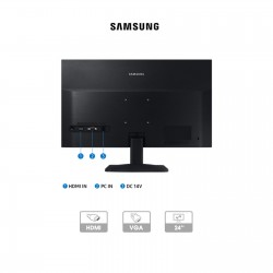 Ecran de vidéosurveillance 24" FULL HD | HDMI | VGA | Samsung | vue de derrière