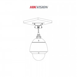 Support de fixation pour caméra dôme motorisée Hikvision | DS-1663ZJ | installation