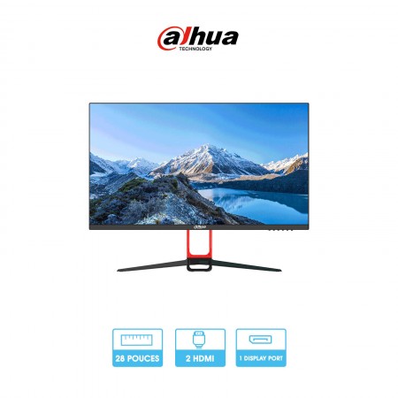 Ecran de vidéosurveillance 28" ultra HD 4K | 2 x HDMI | 1 x DP | Port USB | Dahua