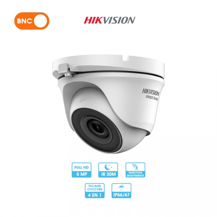 Caméra analogique Hikvision | Dôme | 5 MP | HDTVI