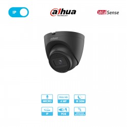 Caméra réseau Dahua | Dôme | 4 MP | IP PoE | Wizsense | Noire