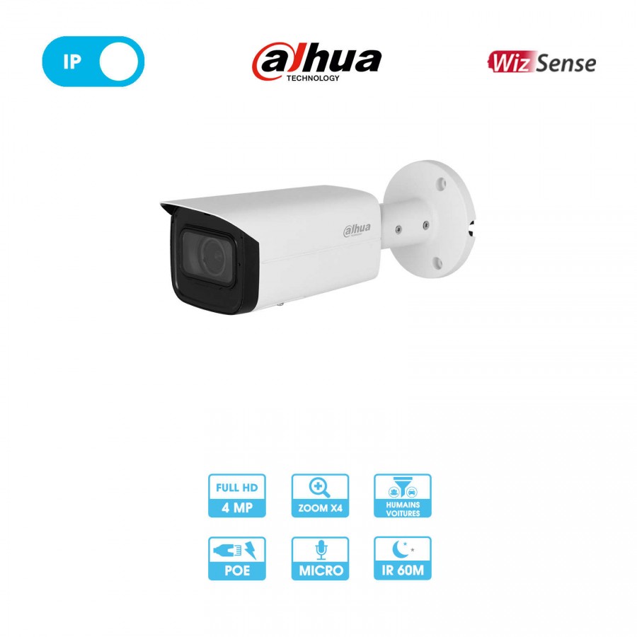 Caméra réseau Dahua IPC-HFW3441TP-ZS-27135-S2 | Tube | 4 MP | IP PoE | Wizsense