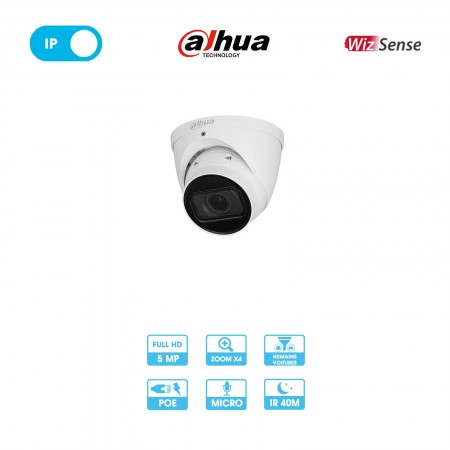 Caméra réseau Dahua IPC-HDW2541TP-ZS-27135 | Dôme | 5 MP | IP PoE | Wizsense