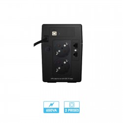 Onduleur X3 EX 650 | 650 VA | 2 Prises FR / SCHUKO | Non rackable | Manageable | Ecran LCD | derrière