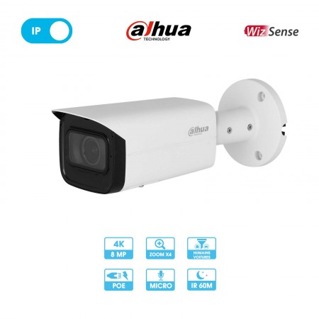 Caméra réseau Dahua IPC-HFW3841TP-ZS-27135-S2 | Tube | 8 MP | IP PoE | Wizsense