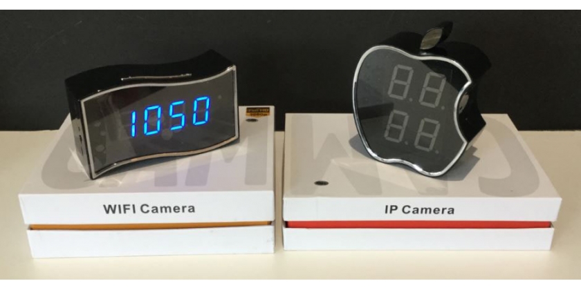 Caméra vidéo horloge espion Wifi