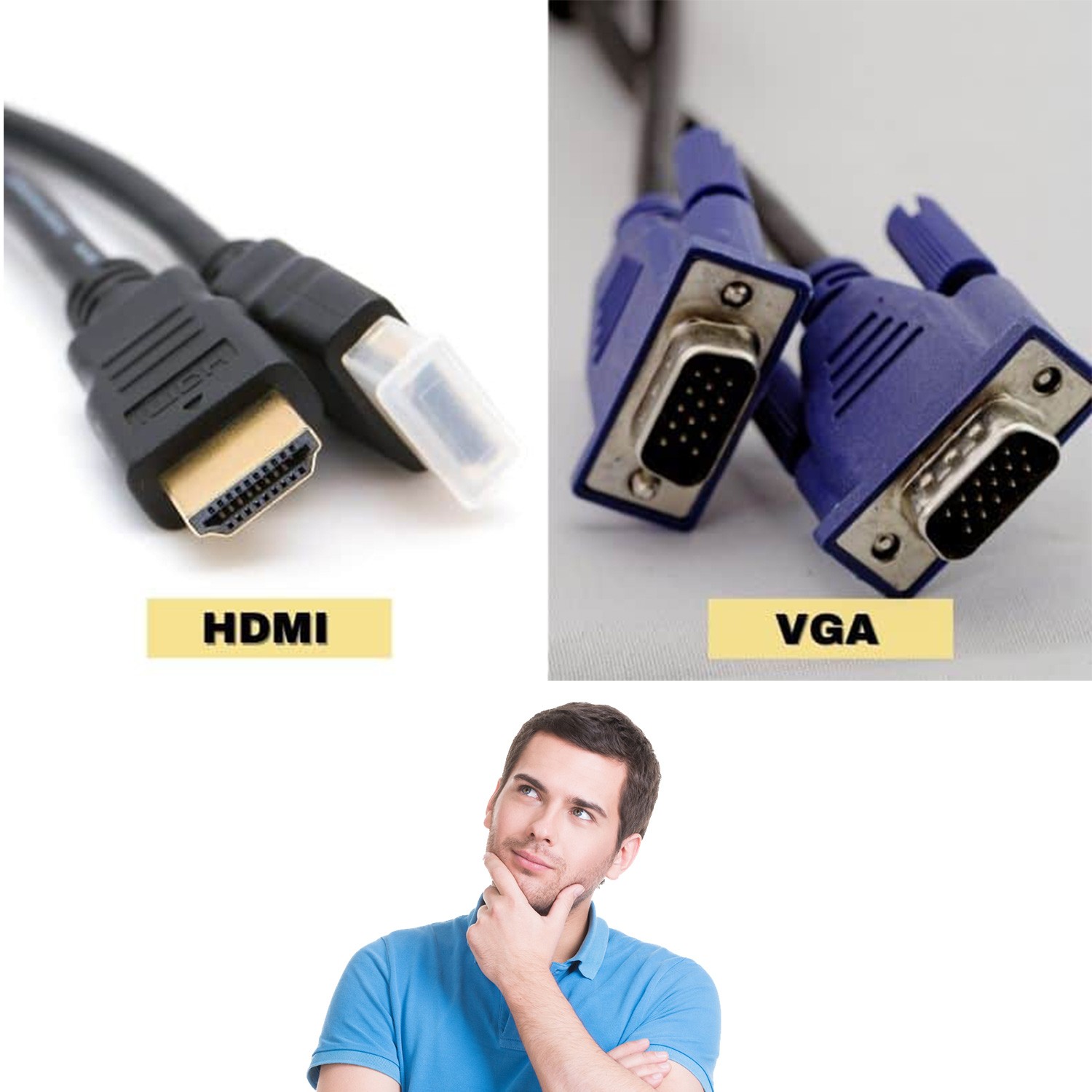 Quelle est la différence entre un câble VGA et un câble HDMI ?