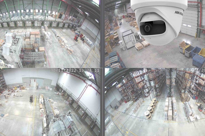 Installation de 33 caméras de surveillance pour protéger un entrepôt 