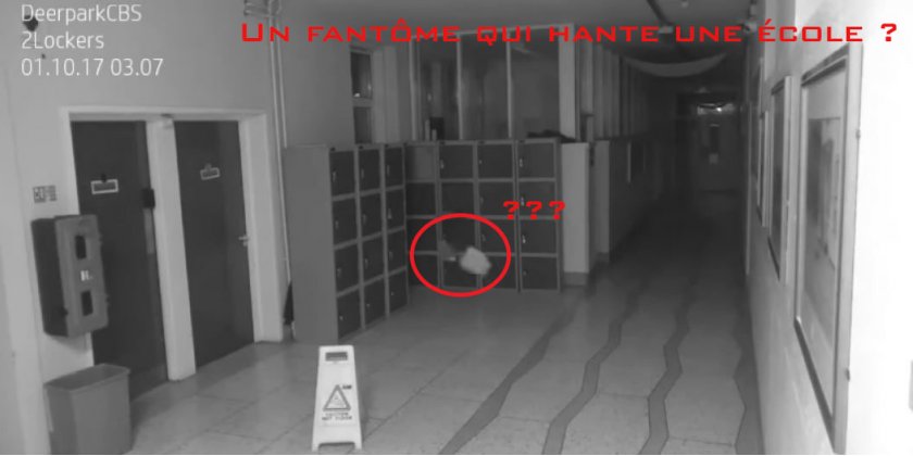 Un fantôme pris par une caméra de surveillance ?